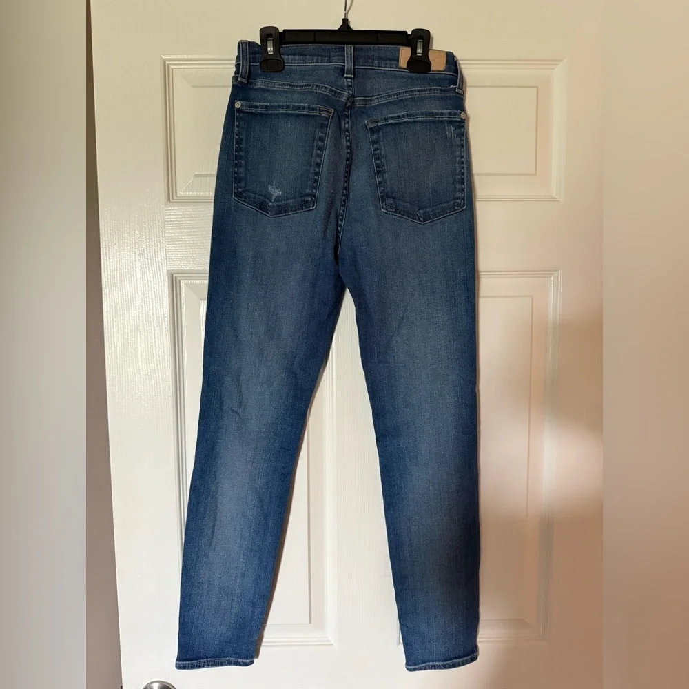 7 For All Mankind Luxe Vintage High Waist Ankle Skinny Jeans Size 26